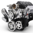 Chevy LS S-Drive Serp Kit w/o A/C w/Plast P/S Res - Polished