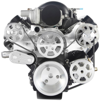Chevy LS S-Drive Serp Kit w/Remote Power Steering - Machined