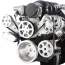 Chevy LS S-Drive Serp Kit w/Remote Power Steering - Machined