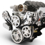Chevy LS S-Drive Serp Kit w/Remote Power Steering - Polished
