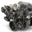Chevy LS S-Drive 8-Rib Serp Kit w/Billet P/S Res - Matte Blk