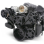 Chevy LS S-Drive Serp Kit w/Plastic P/S Res - Gloss Black