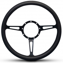 Classic Billet Black 13-1/2" Steering Wheel w/Black Grip