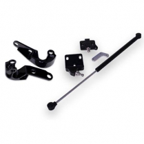 1970-81 Camaro Billet Trunk Hinges with Strut - Black Anod