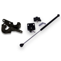 1970-81 Camaro Billet Trunk Hinges with Strut - Matte Black