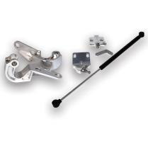 1970-81 Camaro Billet Trunk Hinges with Strut - Polished