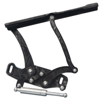 1965-67 Impala Lighting Hood Hinges w/Glass Hood- Black Anod