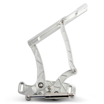 1964-67 Cutlass Lighting Style Hood Hinges - Clear Anodized