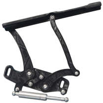 1967-69 Firebird Lighting Hood Hinges w/Glass Hood- Blk Anod