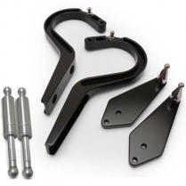 1963-65 Nova Billet Trunk Hinges - Black Anodized