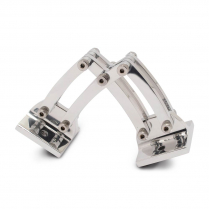 Universal Small Billet Scissor Hinges - Polished