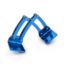 Universal Large Billet Scissor Hinges - Gloss Blue