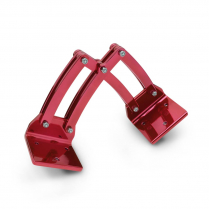 Universal Large Billet Scissor Hinges - Gloss Red