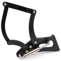 1955-56 Chevy Pass Car Hood Hinges Glass Hood - Black Anod