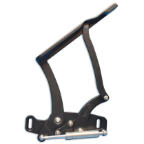 1964-67 GTO & LeMans Hood Hinges for Glass Hood - Gloss Blk