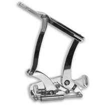 1964-67 GTO & LeMans Hood Hinges for Glass Hood - Clear Anod