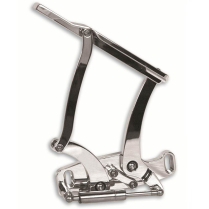 1964-67 GTO & LeMans Hood Hinges for Glass Hood - Polished