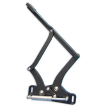 1966-67 Chevy II & Nova Hood Hinges for Glass Hood Gloss Blk