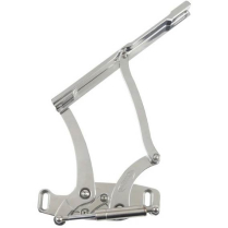 1965-67 Impala Hood Hinges for Glass Hood - Clear Anodized