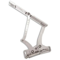 1966-67 Chevy II & Nova Hood Hinges Glass Hood - Clear Anod