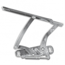 1968-79 Nova Hood Hinges - Clear Anodized