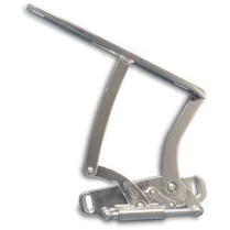 1968-72 GTO & LeMans Hood Hinges for Glass Hood - Polished