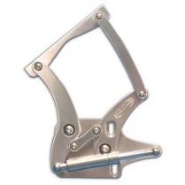 1964-66 Mustang Hood Hinges - Clear Anodized