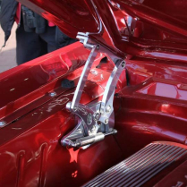 1964-66 Mustang Hood Hinges for Glass Hood - Polished