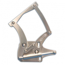 1964-65 Comet Hood Hinges - Clear Anodized