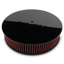 Smooth Round 14" Air Cleaner - Gloss Black