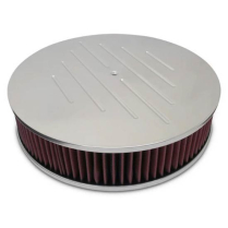 Ball Milled Round 14" Air Cleaner - Machined