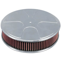 Wheel Style Round 14" Air Cleaner - Machined