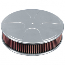 Wheel Style Round 14" Air Cleaner - Polished