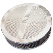 Diamond Pattern Round 14" Air Cleaner - Machined