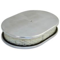 Smooth Oval 15" Air Cleaner - Machined