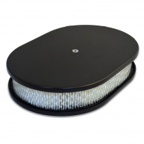 Smooth Oval 15" Air Cleaner - Matte Black