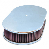 Oval 17" Air Cleaner - Smooth Dominator