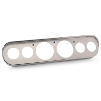 1965-66 Ford Mustang Dash Bezel - Polished with Satin Insert