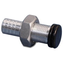 Aluminum Remote Fuel Vent with a - Gloss Black Top