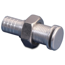 Aluminum Remote Fuel Vent with a - Clear Anodized Top