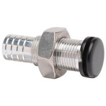 Aluminum Remote Fuel Vent with a - Matte Black Top