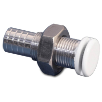 Aluminum Remote Fuel Vent with a White Top