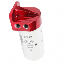 Billet Aluminum Fuel Filter Kit - Gloss Red