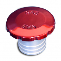 Flush Mount Alum Fuel Fill for 1-1/2" Hose - Gloss Red
