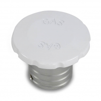 Flush Mount Alum Fuel Fill for 1-1/2" Hose - Gloss White