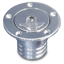 Aircraft Aluminum Fuel Filler for 1-1/2" Hose - Polished