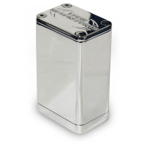 Billet Aluminum Fuel Vent Assembly 2-1/2" x 4" - Clear Coat