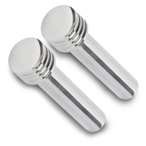 Grooved Ford & GM Door Lock Knobs 10-24 Thread - Polished