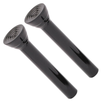 1964-67 GM Small OEM Style Door Lock Knobs - Black Anodized