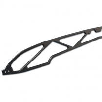 1955 Chevy Passenger Car Hood Brace - Black Anodized